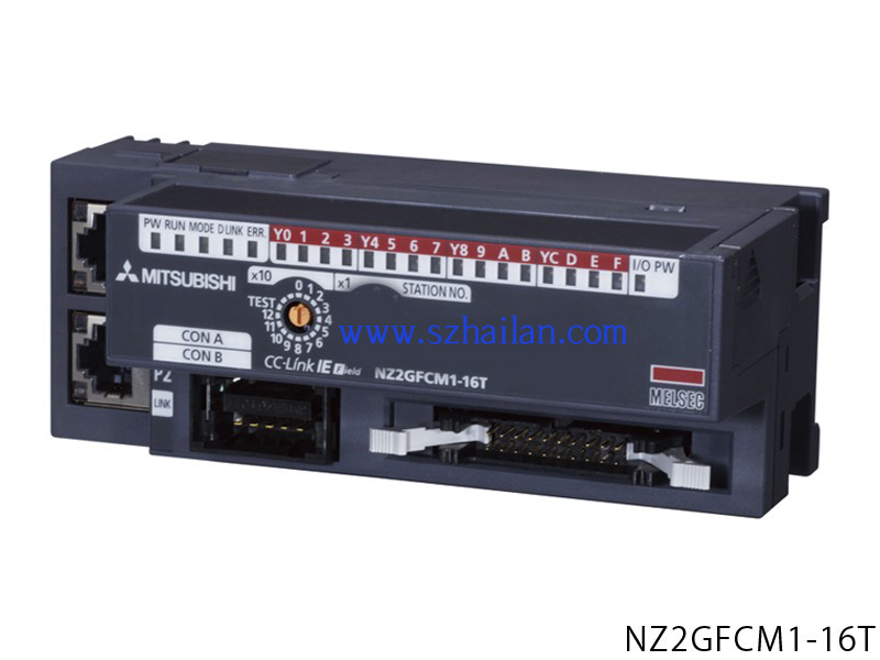 NZ2GFCM1-16D |16點(diǎn) DC24V（漏型）輸入，遠(yuǎn)程模塊、MIL連接器、1線式